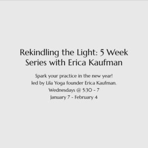 Rekindling the Light: 5 Week Series with Erica Kaufman